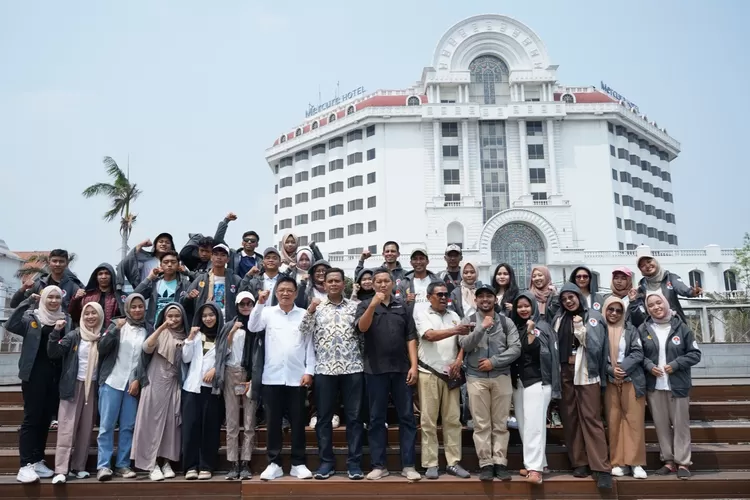 Dewan Pembina Langkah Berbagi, Dr. Yusuf Tawulo SE,SH, MM saat peluncuran Program Historical Hunt of Indonesia (HNOI), Jumat (27/20/2023), di Kota Tua, Jakarta. (Ist)