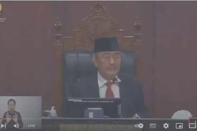 Ketua MKMK memimpin sidang di Gedung MK, Jakarta Pusat, Selasa (7/11/2023) sore. (Ist)
