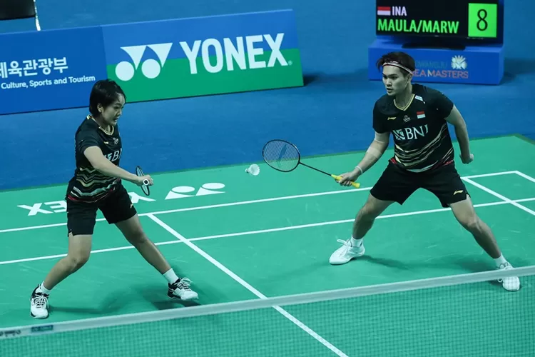 Pasangan ganda campuran Adnan Maulana/Nita Violina Marwah melaju ke babak kedua Korea Masters 2023.