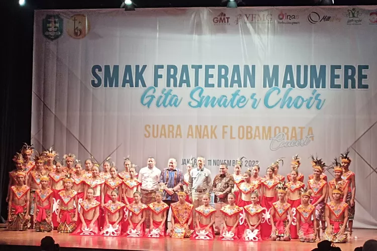 Penampilan  Panduan  Mars Jakarta di Konser Gita Smater Choir, Sabtu (11/11/2023). 