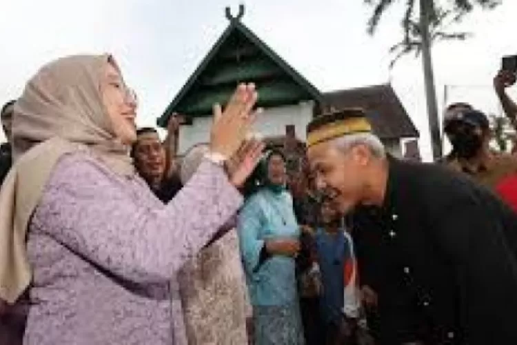 Ganjar Pranowo disambut meriah saat berkunjung ke Kesultanan Bima, NTB. (istimewa )