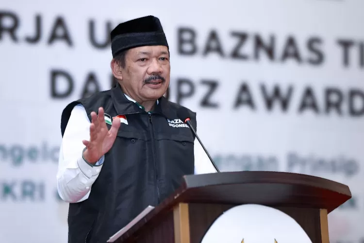 Ketua Baznas RI KH Noor Achmad membuka Rapat Nasional  UPZ di Discovery Hotel, Jakarta. Diikuti 133 UPZ seluruh Indonesia, Senin (4/12/2023).