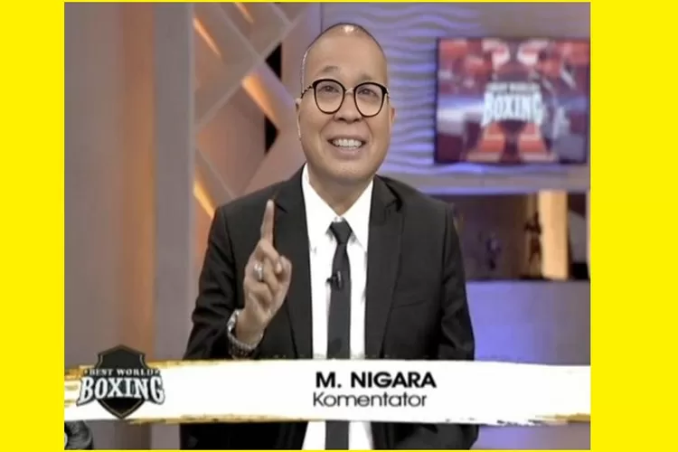 M Nigara, Wartawan Tinju Senior, Komentator TvOne (Ist)