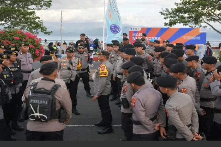 Pengamanan Hari Nusantara 2023 di Tidore Kota Kepulauan  (istimewa )