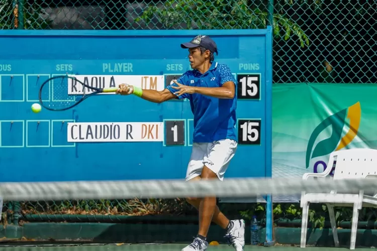 Petenis DKI Jakarta Claudio Renaldi harus terhenti di semifinal turnamen tenis Piala PJ Gubernur DKI Jakarta.