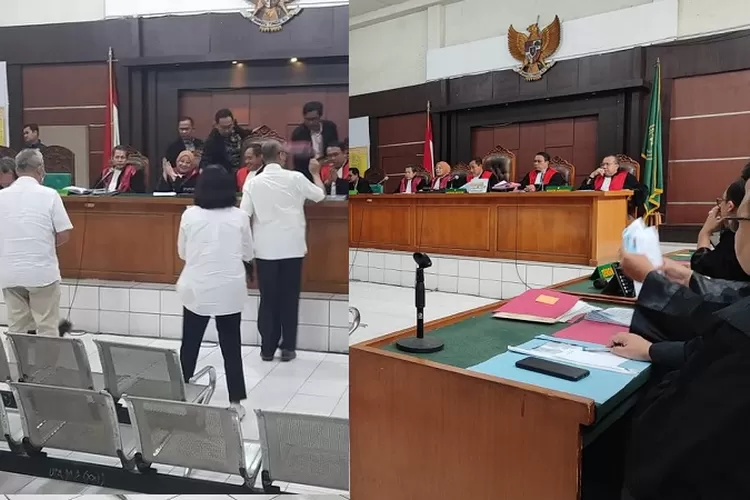 Suasana sidang di Pengadilan negeri (PN) Tipikor Klas 1A Khusus Palembang, Sumatera Selatan (Ist)
