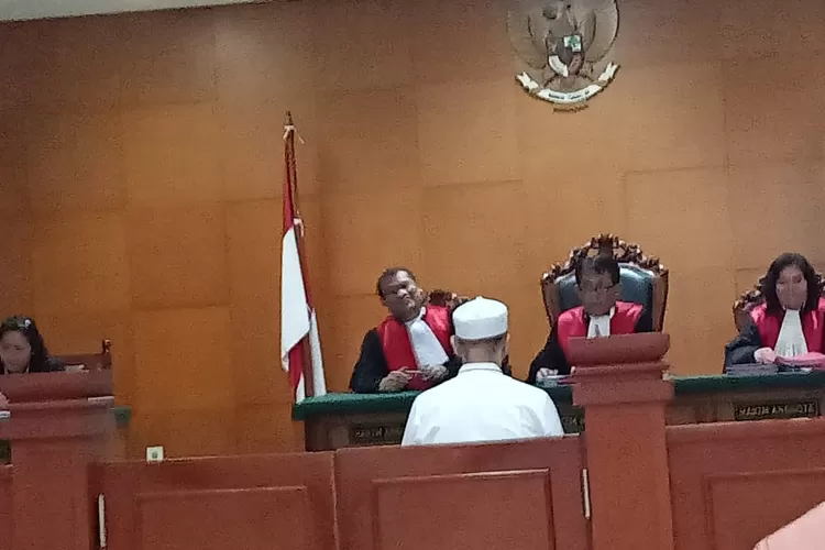 Sidang kasus pemalsuan terdakwa Malek di PN Jakarta Timur.