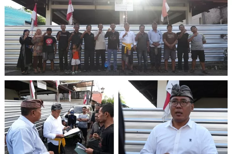 Wakil Rakyat DPR RI dari Provinsi Bali, Anak Agung Bagus Adhi Mahendra Putra (Amatra) memberikan atensi perihal penyegelan Balai Pertemuan Kesambi Baru, yang sudah ditetapkan sebagai lokasi Tempat Pemungutan Suara (TPS) di Kabupaten Badung, Bali  (AG Sofyan)