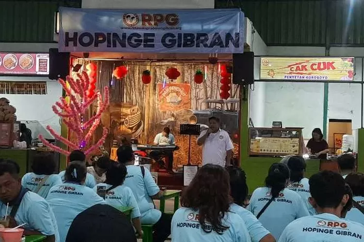 Komunitas etnis Tionghoa yang tergabung di Hopinge Gibran menyatakan dukungannya kepada pasangan Prabowo Gibran (Endang Kusumastuti)