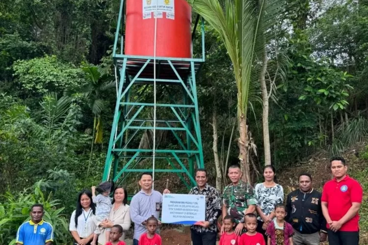 BRI BO Jayapura Bangun Sumur Bor dan Bantuan Air Bersih untuk Warga Pinggiran Kota &nbsp; (Humas BRI BO Jayapura Papua)