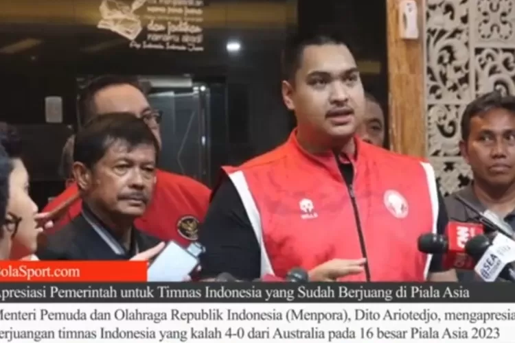 Menpora Dito Ariotedjo menyebut Timnas Indonesia sudah berada di jalur yang benar dan telah terjadi peningkatan kualitas permainan (AG Sofyan)