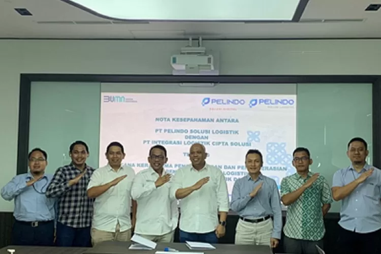 PT ILCS dan Pelindo Solusi Logistik (PSL) menandatangani rencana kerja sama bisnis logistik Portal Hinterland Logistik (Ist)