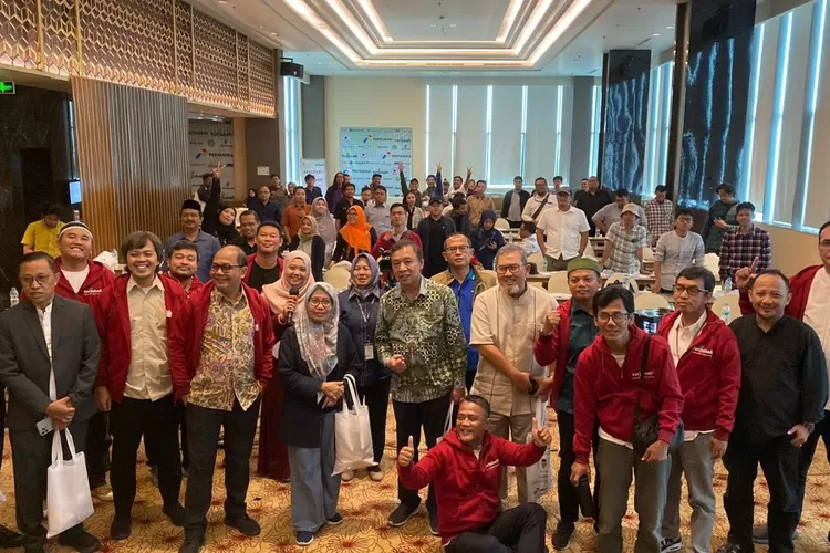 Rakernas dan Workshop Forum Jurnalis Wakaf Indonesia  (Forjukafi) yang berlangsung di Hotel A-One, Jakarta, Sabtu (24/2/2024).