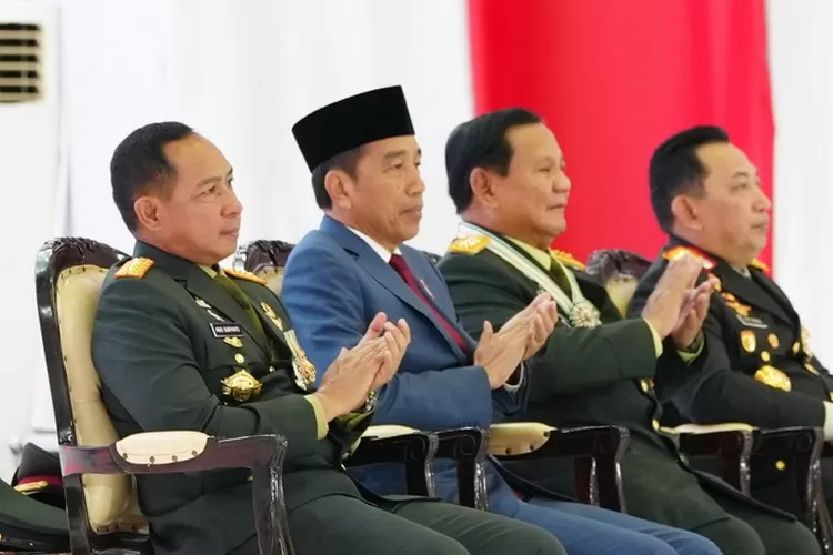 Rapim TNI dan Polri Tahun 2024 dihadiri Presiden RI Joko Widodo, dilaksanakan di Mabes TNI Cilangkap, Jakarta Timur, Rabu (28/2/2024).&nbsp;Foto: Puspen TNI
