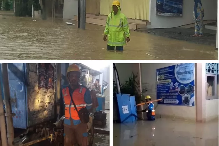 Kolase banjir Madura yang rendam ratusan Gardu Distribusi dan puluhan ribu rumah pelanggan PLN