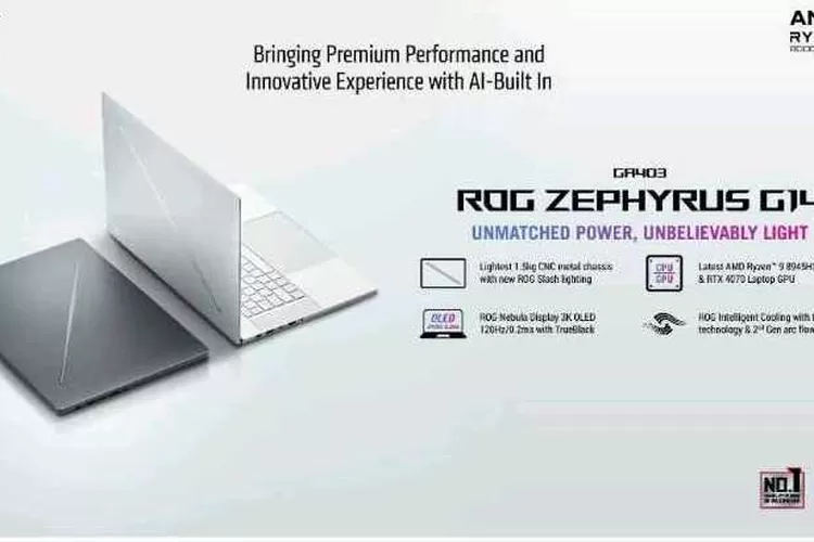 ASUS luncurkan laptop gaming 14 inci paling tipis, ROG Zephyrus G14 (Istimewa)