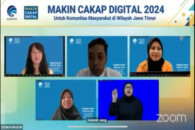 Kementerian Kominfo RI kembali menggelar kegiatan webinar Makin Cakap Digital 2024 untuk segmen komunitas di wilayah Kabupaten Malang, Jawa Timur dengan tema Etika Bebas Berpendapat di Dunia Digital. (Istimewa )