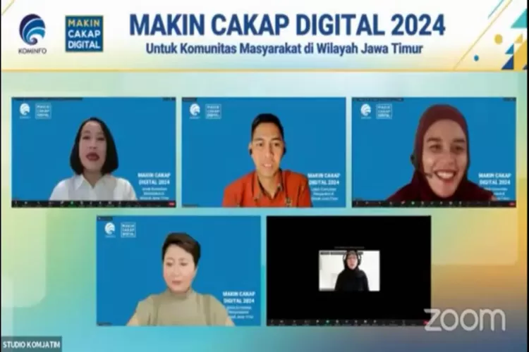 Kementerian Komunikasi dan Informatika (Kominfo RI) menggelar webinar #MakinCakapDigital 2024 untuk segmen komunitas di wilayah Kabupaten Jember, Jawa Timur dengan tema Konten Kreatif Berbasis Budaya Lokal. (Istimewa )