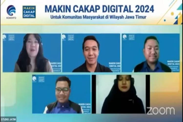 Kementerian Kominfo RI kembali menggelar kegiatan webinar Makin Cakap Digital 2024 untuk segmen komunitas di wilayah Kabupaten Malang, Jawa Timur dengan tema Konten Kreatif Berbasis Budaya Lokal . (Istimewa )