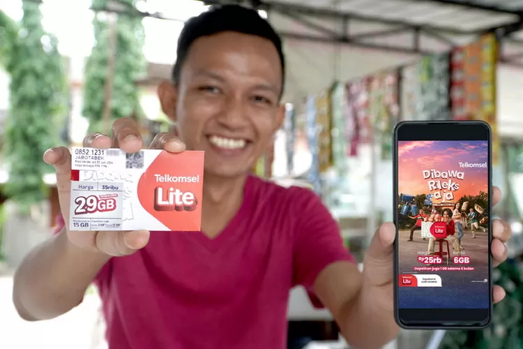 Ilustrasi brand baru Kartu Perdana Telkomsel Lite