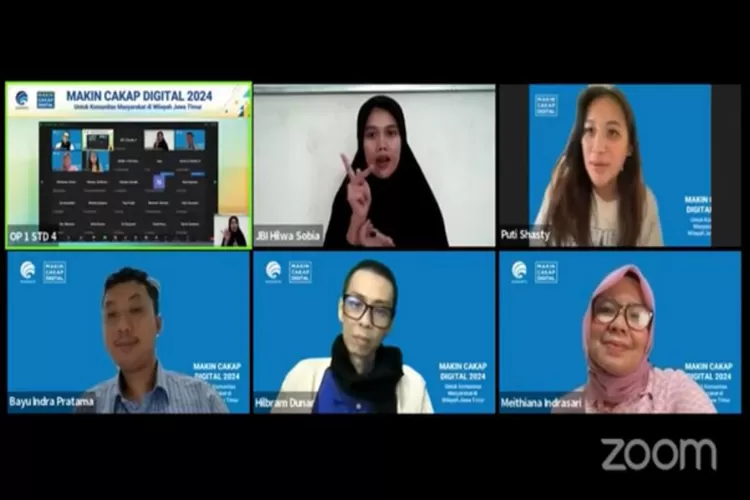 Kementrian Kominfo RI kembali menggelar kegiatan webinar Makin Cakap Digital 2024 untuk segmen komunitas di wilayah Kabupaten Nganjuk, Jawa Timur dengan tema Konten Kreatif Berbasis Budaya Lokal. (Istimewa )