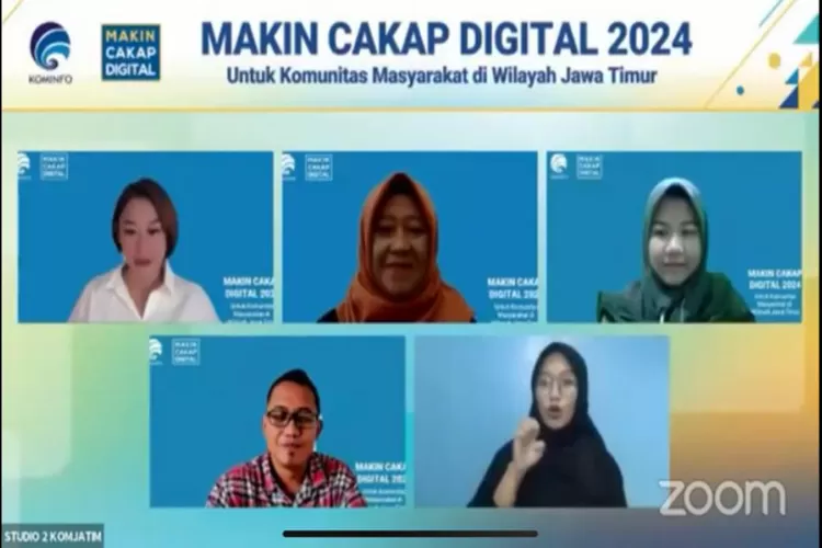 Kementerian Komunikasi dan Informatika (Kominfo RI) mengelar webinar #MakinCakapDigital 2024 untuk segmen komunitas di wilayah Kabupaten Jember, Jawa Timur dengan tema Konten Kreatif Berbasis Budaya Lokal. (Istimewa )