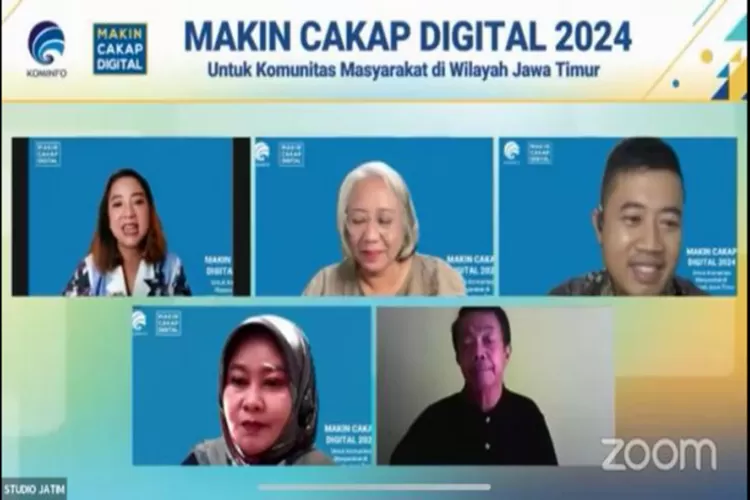 Kementerian Komunikasi dan Informatika (Kominfo RI) menggelar webinar #MakinCakapDigital 2024 untuk segmen komunitas di wilayah Kabupaten Nganjuk, Jawa Timur. (Istimewa )