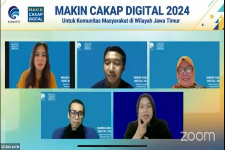 Kementerian Kominfo RI kembali menggelar kegiatan webinar Makin Cakap Digital 2024 untuk segmen komunitas di wilayah Kabupaten Blitar, Jawa Timur bertema Konten Kreatif Berbasis Budaya Lokal. (Istimewa )
