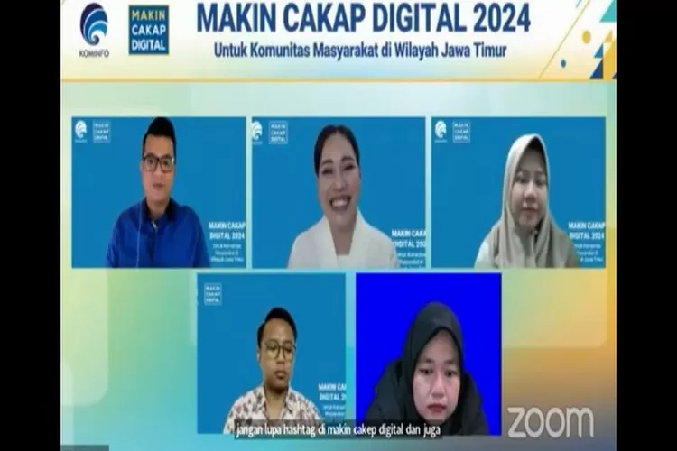 Kominfo RI menggelar webinar Makin Cakap Digital 2024  di Kabupaten Jember, Jawa Timur dengan tema Konten Kreatif Berbasis Budaya Lokal pada Sabtu (23/3/2024). Foto:  Istimewa