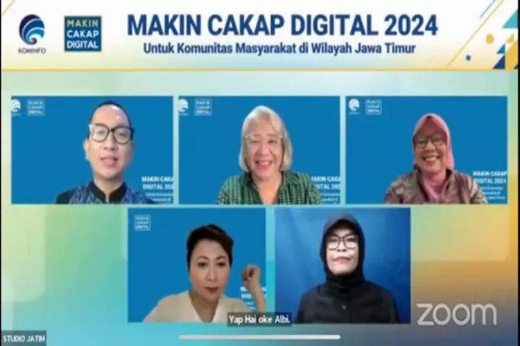  Kominfo RI kembali menggelar kegiatan webinar Makin Cakap Digital 2024 untuk segmen komunitas di  Kabupaten Probolinggo, Jawa Timur bertema Menjadi Netizen yang Bijak dalam Bermedia Sosial. (Istimewa )
