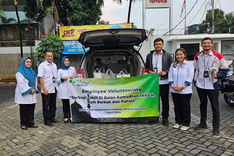 BPJamsostek Jakarta Salemba menggelar kegiatan Employee Volunteering