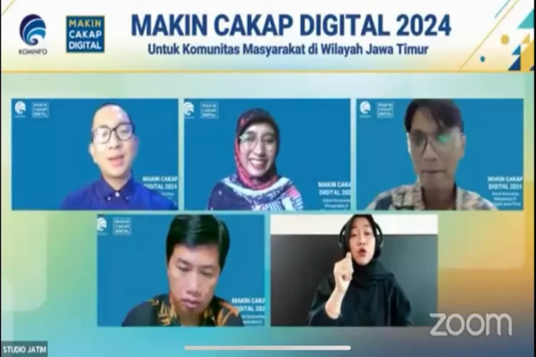 Kementrian Kominfo RI kembali menggelar kegiatan webinar Makin Cakap Digital 2024 untuk segmen komunitas di wilayah Kabupaten Magetan, Jawa Timur dengan tema Pengembangan Budaya &amp; Seni Indonesia di Media Digital (Istimewa )