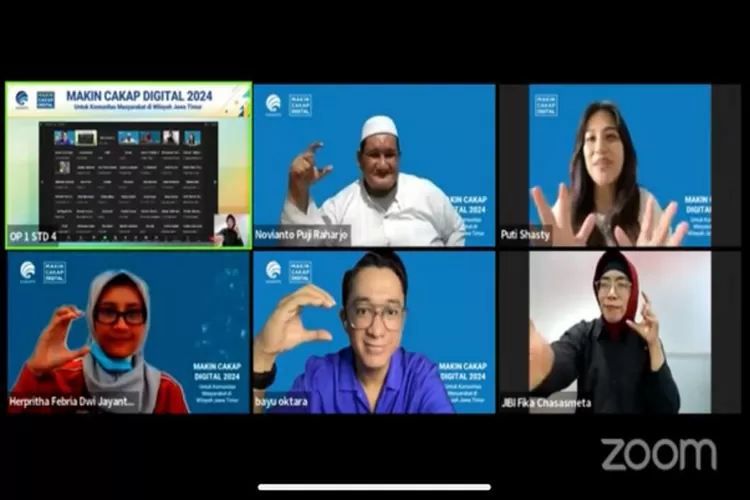 Kominfo RI kembali menggelar kegiatan webinar Makin Cakap Digital 2024 untuk segmen komunitas di wilayah Kabupaten Tulungagung, Jawa Timur dengan tema : Pengembangan Budaya &amp; Seni Indonesia di Media Digital  (Istimewa )