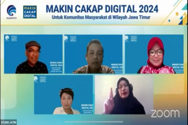 Kominfo RI kembali menggelar kegiatan webinar Makin Cakap Digital 2024 untuk segmen komunitas di wilayah Kota Probolinggo, Jawa Timur dengan tema Pengembangan Budaya &amp; Seni Indonesia di Media Digital. (Istimewa )