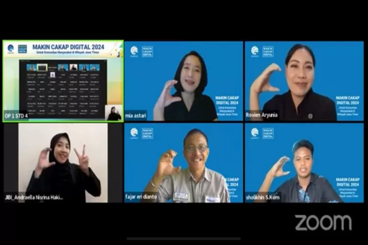 Kominfo RI kembali menggelar kegiatan webinar Makin Cakap Digital 2024 untuk segmen komunitas di wilayah Kota Madiun, Jawa Timur dengan tema Pengembangan Budaya &amp; Seni Indonesia di Media Digital. (Istimewa )