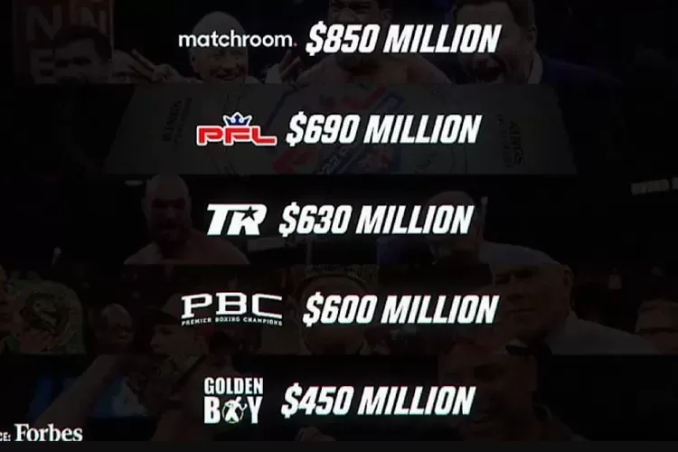 Matchroom Boxing paling kaya.