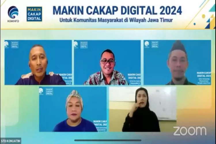 Kementerian Kominfo RI menggelar webinar #MakinCakapDigital2024 untuk segmen komunitas di wilayah Kabupaten Gresik, Jawa Timur bertemakan Pengembangan Budaya &amp; Seni Indonesia di Media Digital. (Istimewa )