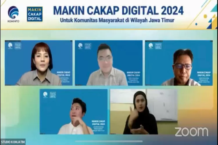 Kementrian Kominfo RI) menggelar webinar #MakinCakapDigital2024 untuk segmen komunitas di wilayah Kota Madiun, Jawa Timur bertema: Konten Kreatif Berbasis Budaya Lokal. (Istimewa )