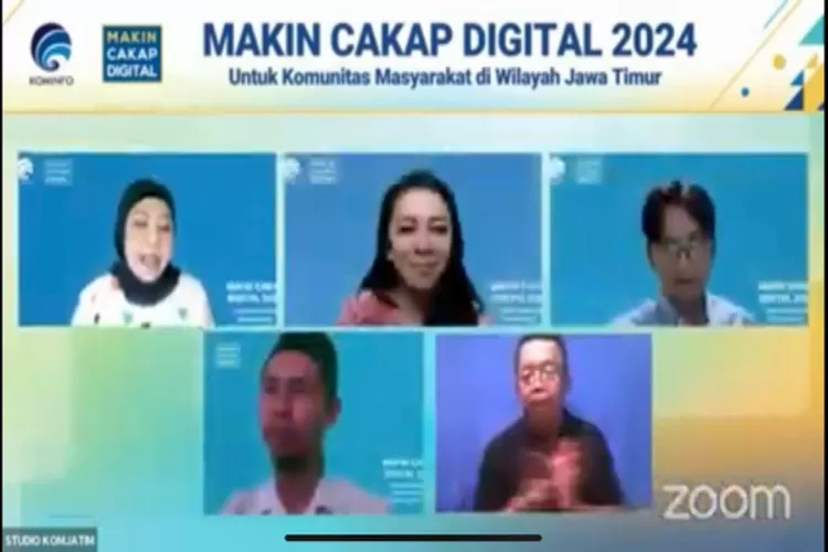 Kominfo RI kembali menggelar kegiatan webinar Makin Cakap Digital 2024 untuk segmen komunitas di wilayah Kabupaten Lamongan, Jawa Timur bertema: Konten Kreatif Berbasis Budaya Digital. (Istimewa )