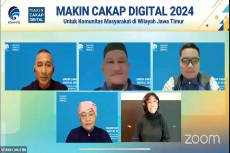 Kementerian Kominfo RI menggelar webinar #MakinCakapDigital2024 untuk segmen komunitas di wilayah Kabupaten Jombang, Jawa Timur bertema: Konten Kreatif Berbasis Budaya Lokal. (Istimewa )
