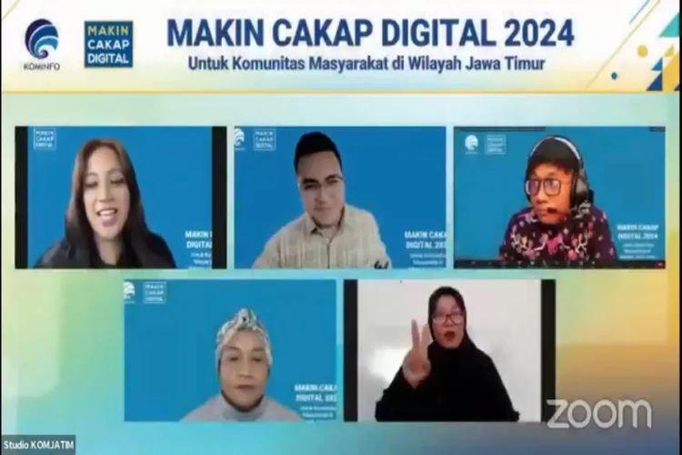 Kementerian Kominfo RI menggelar webinar #MakinCakapDigital2024 untuk segmen komunitas di wilayah Kabupaten Tulungagung, Jawa Timur bertema: Konten Kreatif Berbasis Budaya Lokal. (Istimewa )
