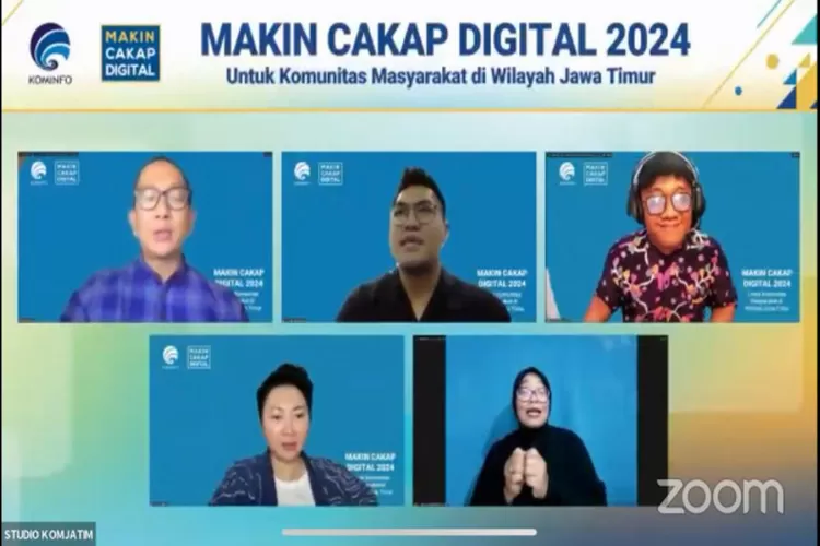 Kementerian Kominfo RI menyelenggarakan webinar #MakinCakapDigital2024 untuk segmen komunitas di wilayah Kabupaten Blitar, Jawa Timur bertema: Konten Kreatif Berbasis Budaya Lokal. (Istimewa )