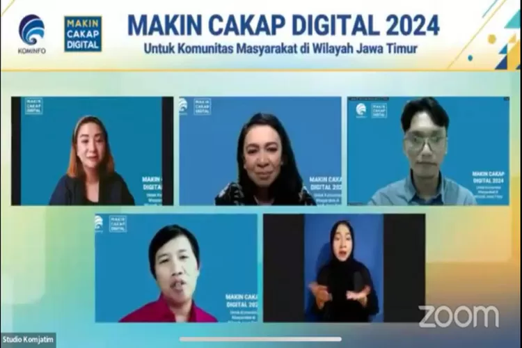 Kementerian Kominfo RI menggelar webinar #MakinCakapDigital2024 untuk segmen komunitas di wilayah Kabupaten Tulungagung, Jawa Timur bertema: Etika Bebas Berpendapat di Dunia Digital. (Istimewa )