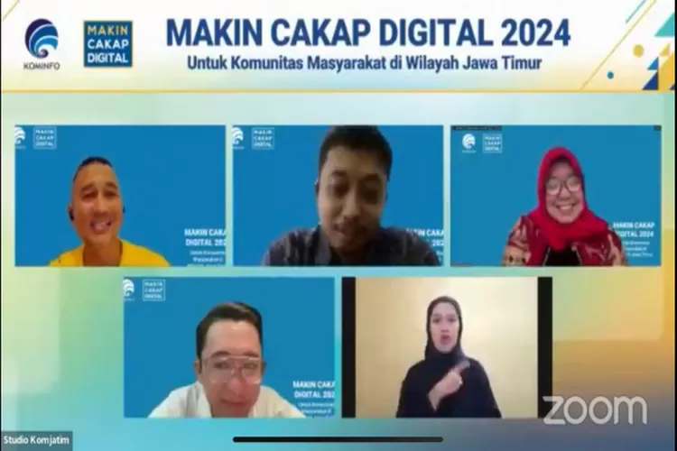 Kementrian Kominfo RI kembali menggelar kegiatan webinar Makin Cakap Digital 2024 untuk segmen komunitas di wilayah Kabupaten Madiun, Jawa Timur bertema: Etika Bebas Berpendapat di Dunia DIgital. (Istimewa )