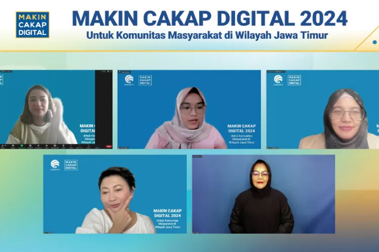 Kementrian Kominfo RI) menyelenggarakan webinar #MakinCakapDigital2024 untuk segmen komunitas di wilayah Kota Blitar, Jawa Timur bertema: Etika Bebas Berpendapat di Dunia Digital. (Istimewa )