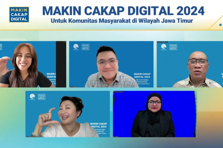 Kementrian Kominfo RI kembali menggelar kegiatan webinar Makin Cakap Digital 2024 untuk segmen komunitas di wilayah Kota Madiun, Jawa Timur bertema: Etika Bebas Berpendapat di Dunia DIgital. (Istimewa )
