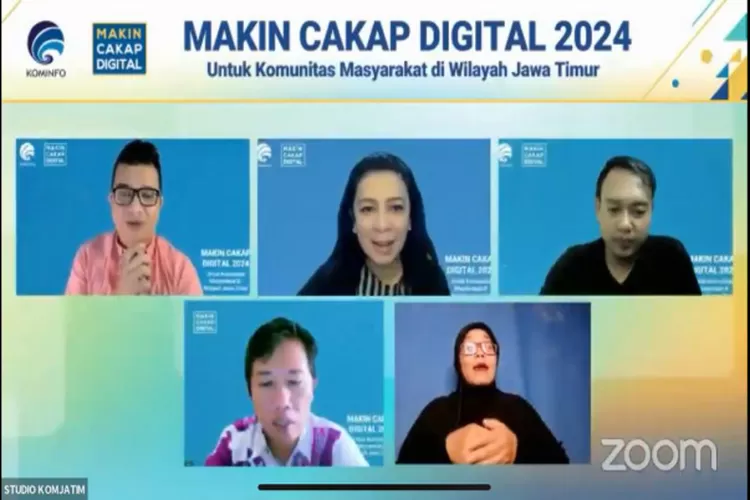 Kementerian Kominfo RI menyelenggarakan webinar #MakinCakapDigital2024 untuk segmen komunitas di wilayah Kabupaten Lumajang, Jawa Timur bertema: Etika Bebas Berpendapat di Dunia Digital. (Istimewa )