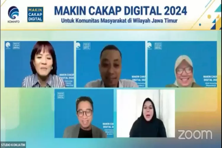 Kominfo RI kembali menggelar kegiatan webinar Makin Cakap Digital 2024 untuk segmen komunitas di wilayah Kabupaten Sidoarjo, Jawa Timur bertema: Etika Bebas Berpendapat di Dunia DIgital. (Istimewa )