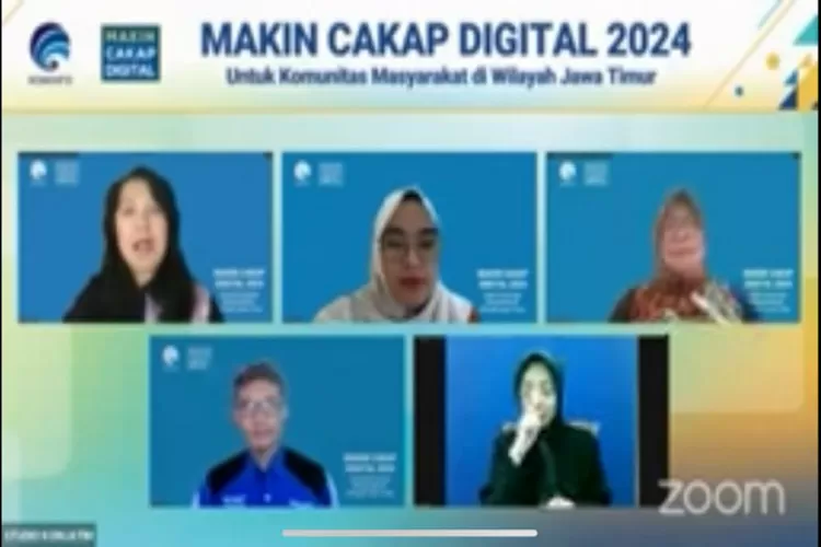Kementerian Kominfo RI menyelenggarakan webinar #MakinCakapDigital2024 untuk segmen komunitas di wilayah Kabupaten Magetan, Jawa Timur bertema: Menjadi Netizen yang Bijak Dalam Bermedia Sosial. (Istimewa )