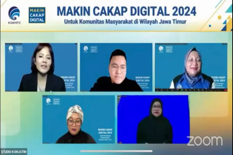 Kementrian Kominfo RI kembali menggelar kegiatan webinar Makin Cakap Digital 2024 untuk segmen komunitas di wilayah Kota Blitar, Jawa Timur bertemakan Menjadi Netizen yang Bijak Bermedia Sosial. (Istimewa )